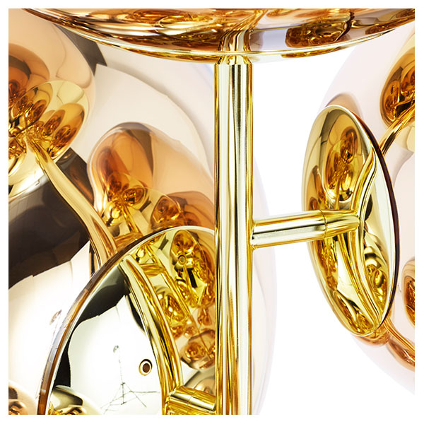 Melt Floor Chandelier - Gold by Tom Dixon