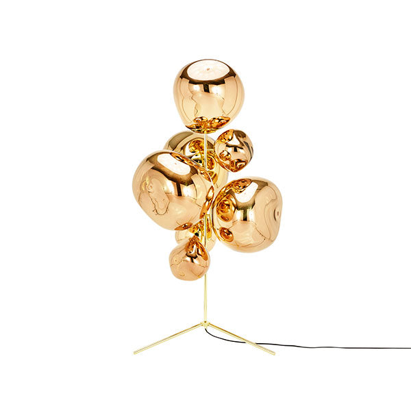 Melt Floor Chandelier - Gold by Tom Dixon