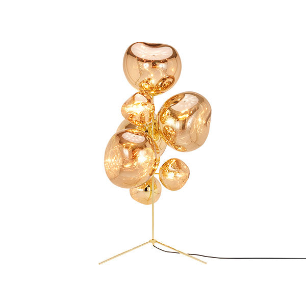 Melt Floor Chandelier - Gold by Tom Dixon