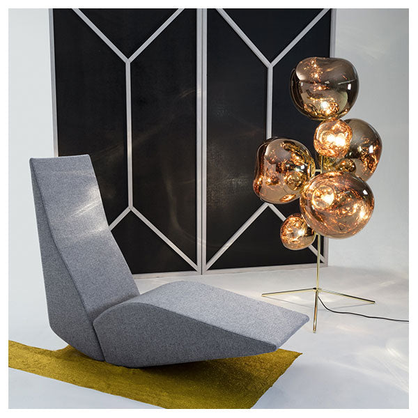 Melt Floor Chandelier - Gold by Tom Dixon