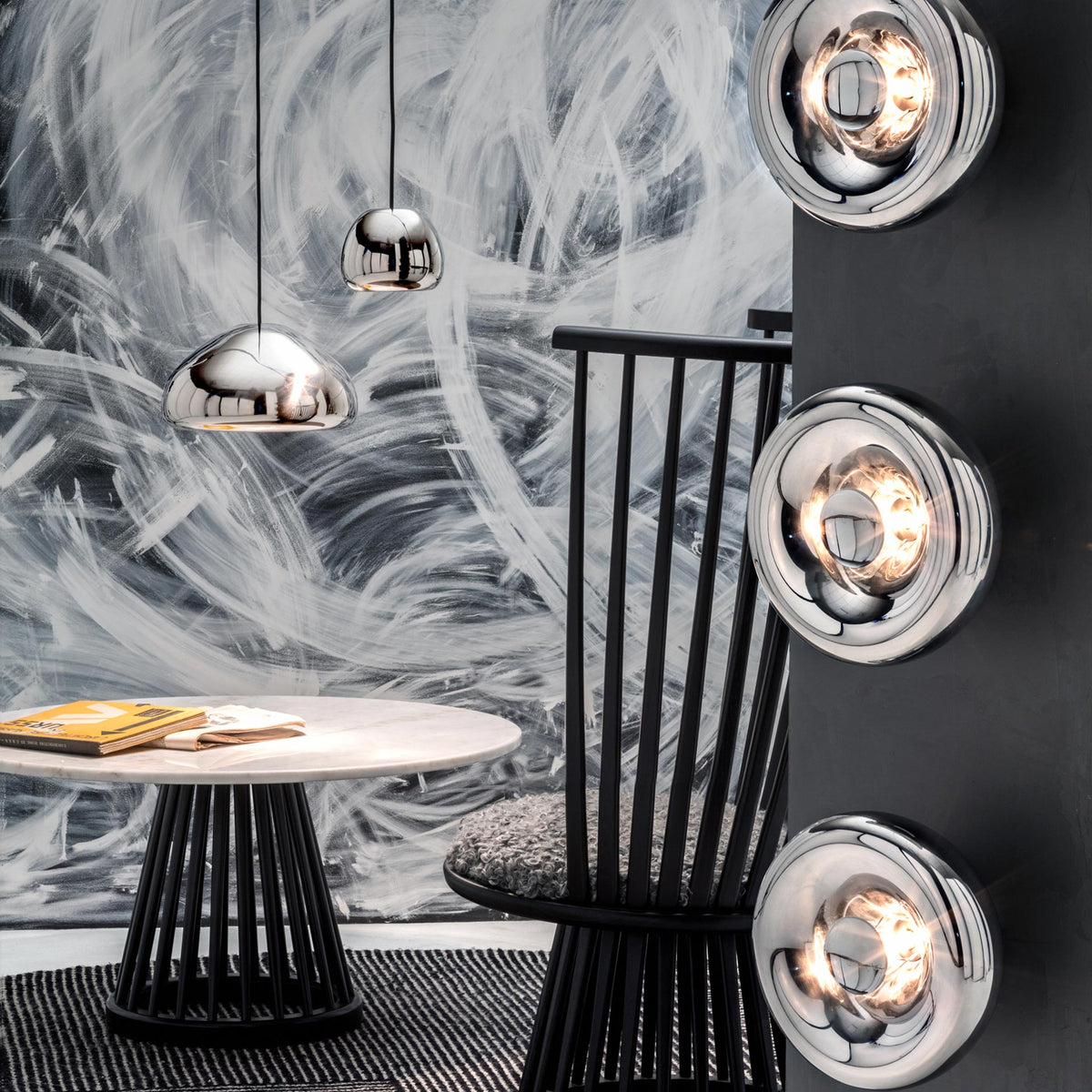 Void Mini Pendant - Steel by Tom Dixon
