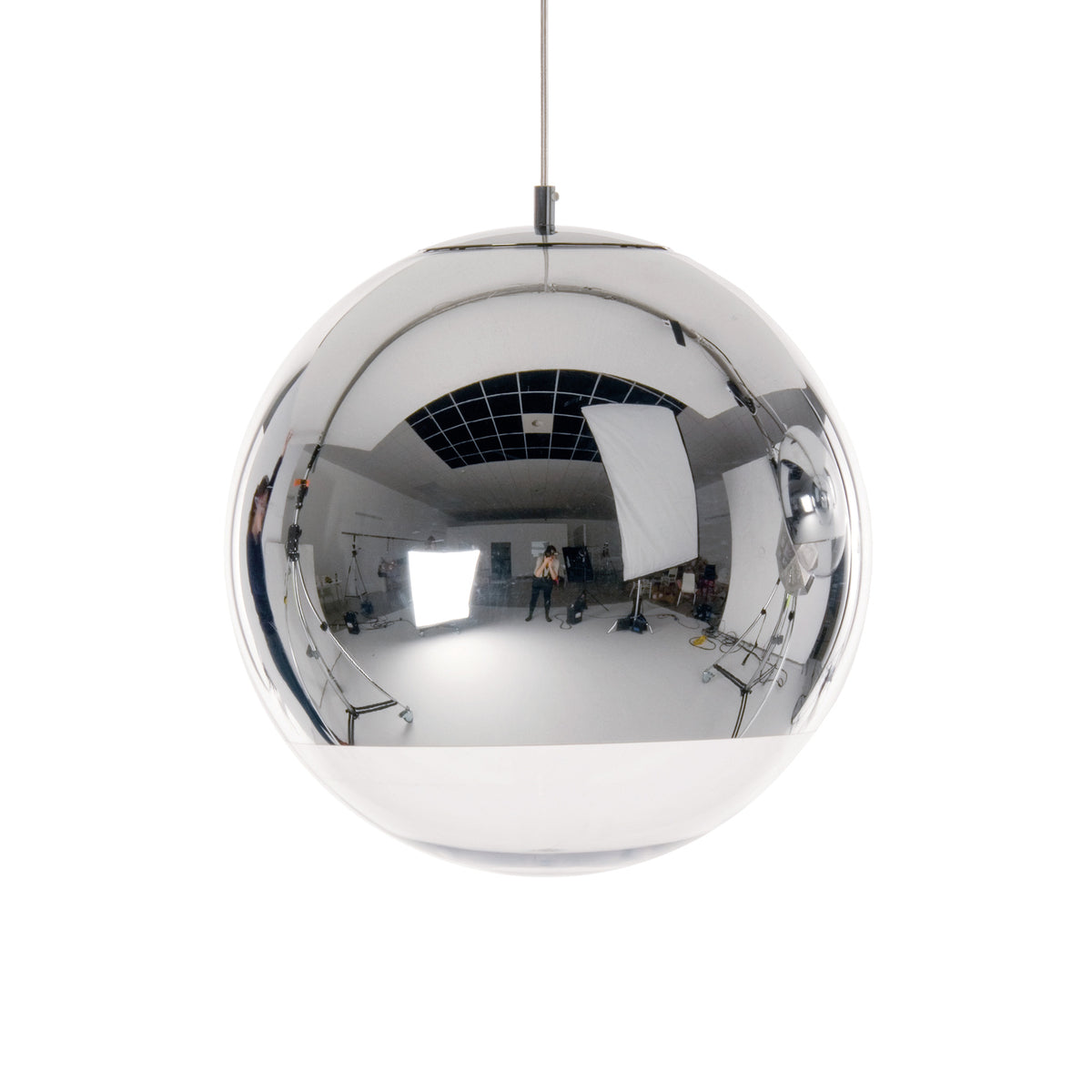 Mirror Ball Chrome 40 Pendant