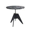 Screw Cafe Table - Pebble Marble Top by Tom Dixon