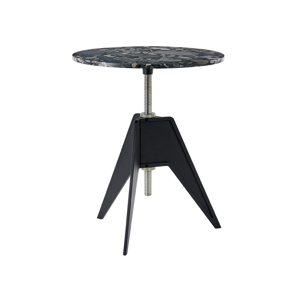 Screw Cafe Table - Pebble Marble Top by Tom Dixon