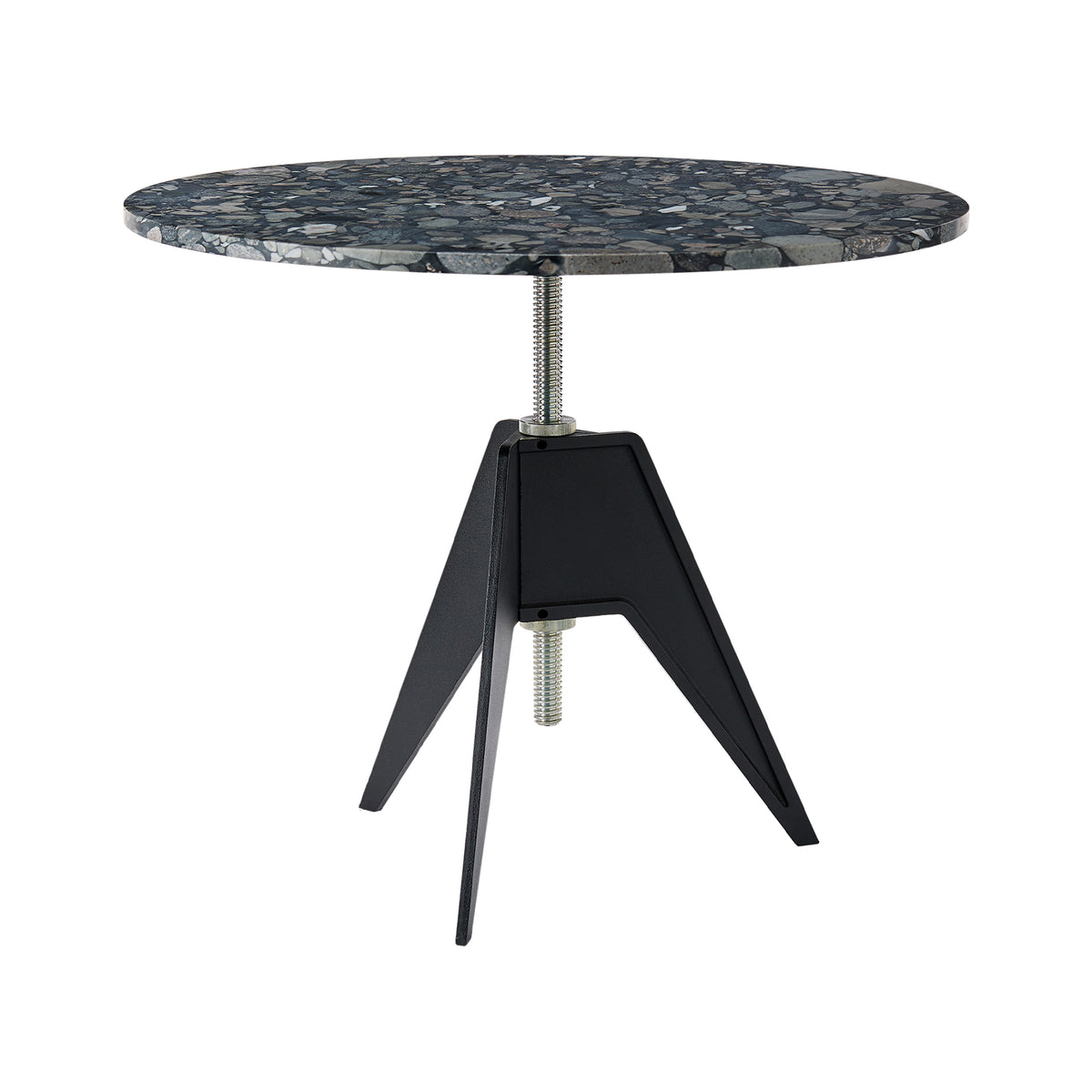 Screw Cafe Table - Pebble Marble Top by Tom Dixon