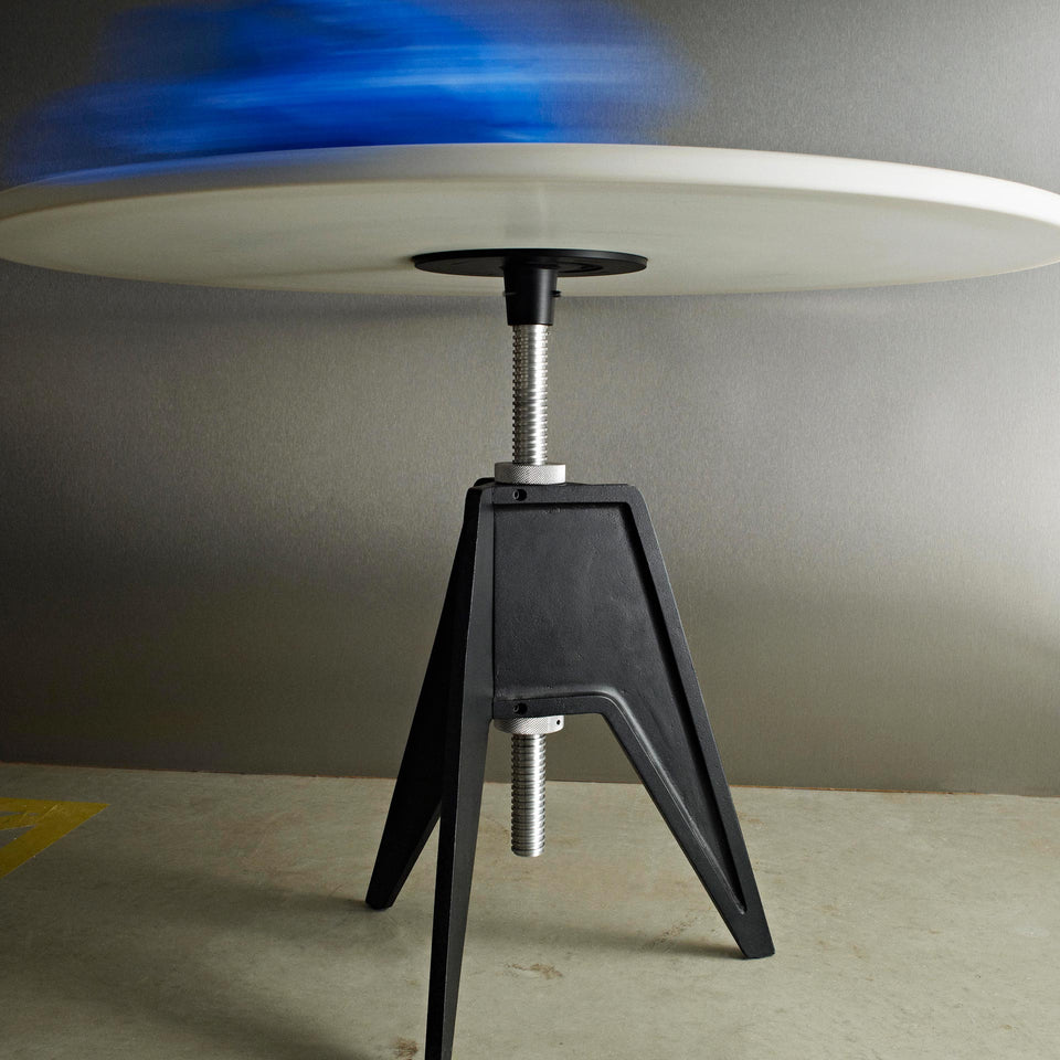 Screw Cafe Table - White Marble Top by Tom Dixon