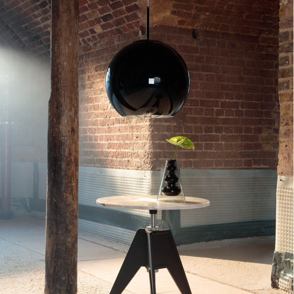Screw Cafe Table - White Marble Top by Tom Dixon