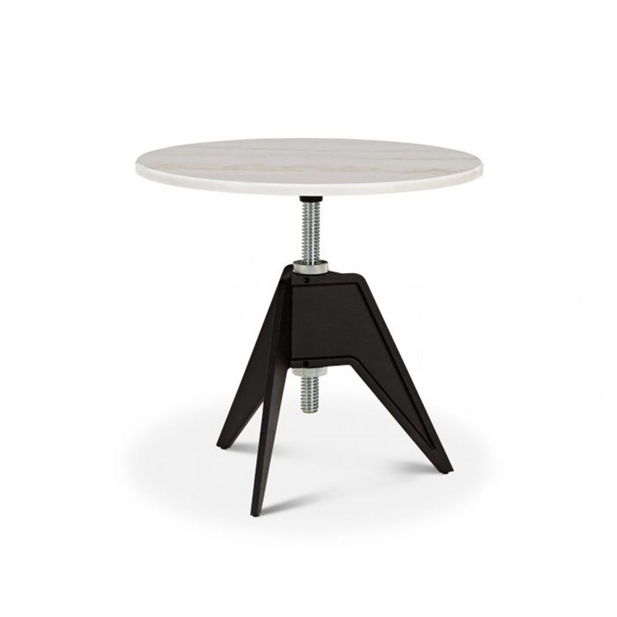 Screw Cafe Table - White Marble Top by Tom Dixon