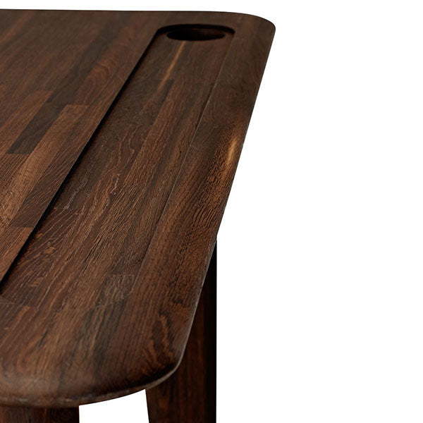 Slab Individual Desk Small Fumed by Tom Dixon