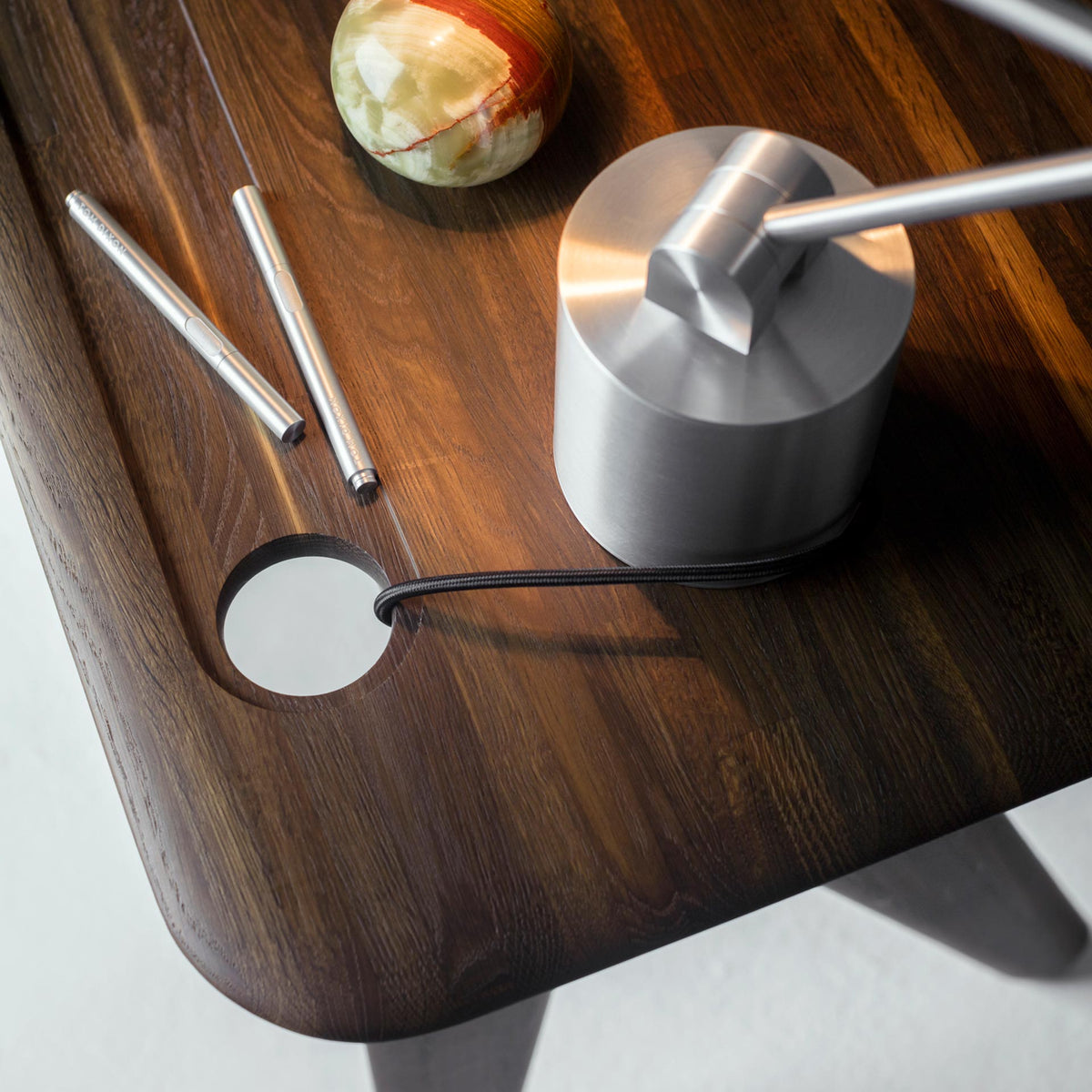 Slab Individual Desk Small Fumed by Tom Dixon