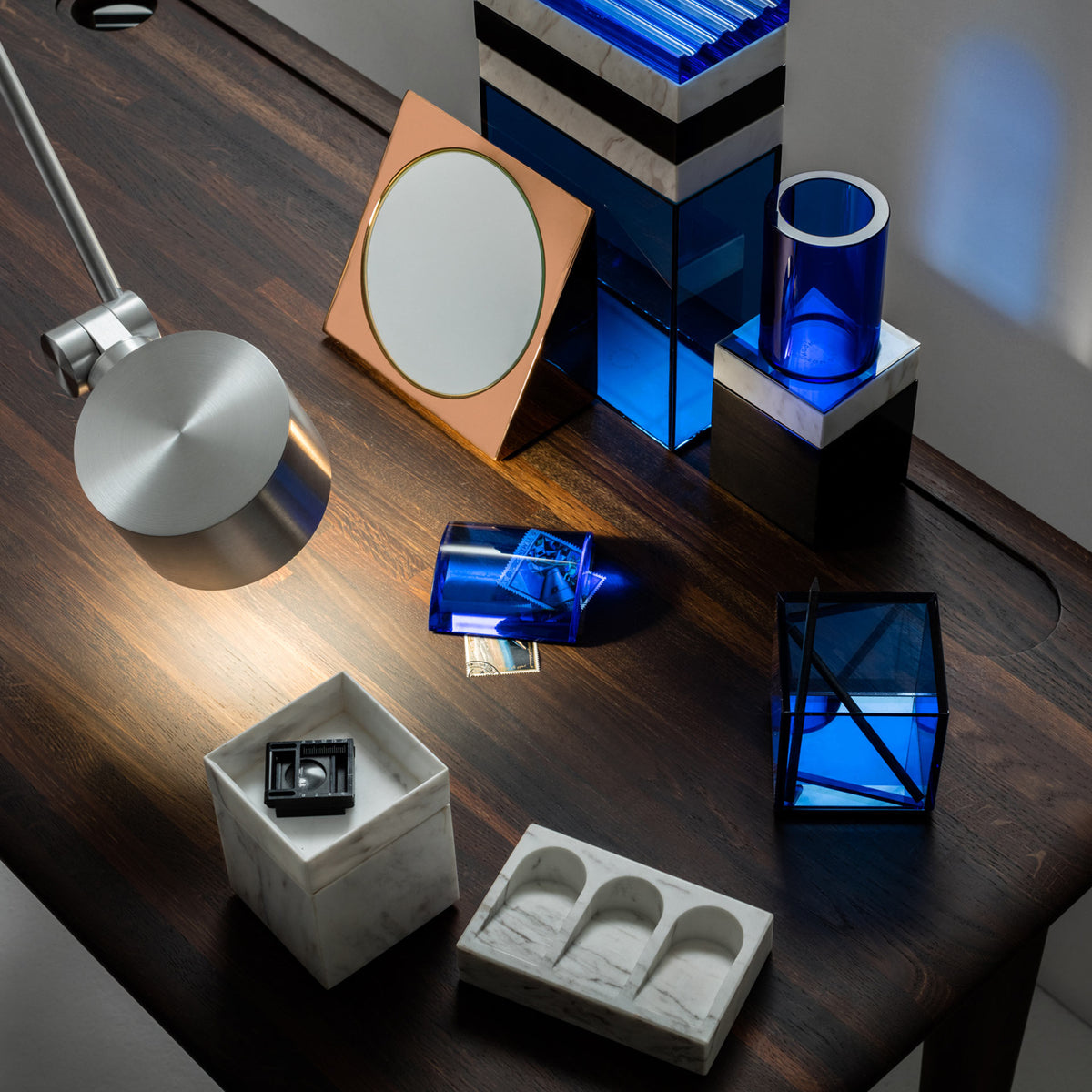 Slab Individual Desk Small Fumed by Tom Dixon