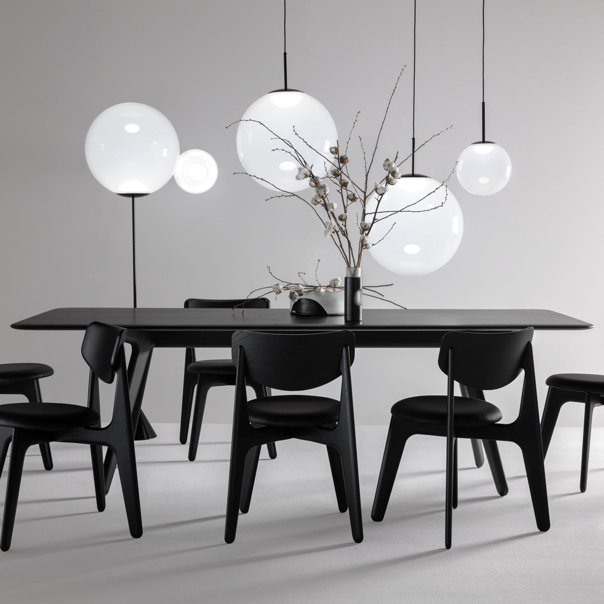 Slab Dining Table in Black by Tom Dixon