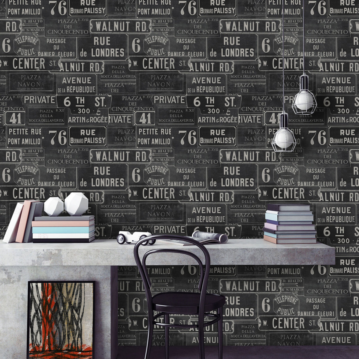 Vintage Signs Wallpaper by MINDTHEGAP