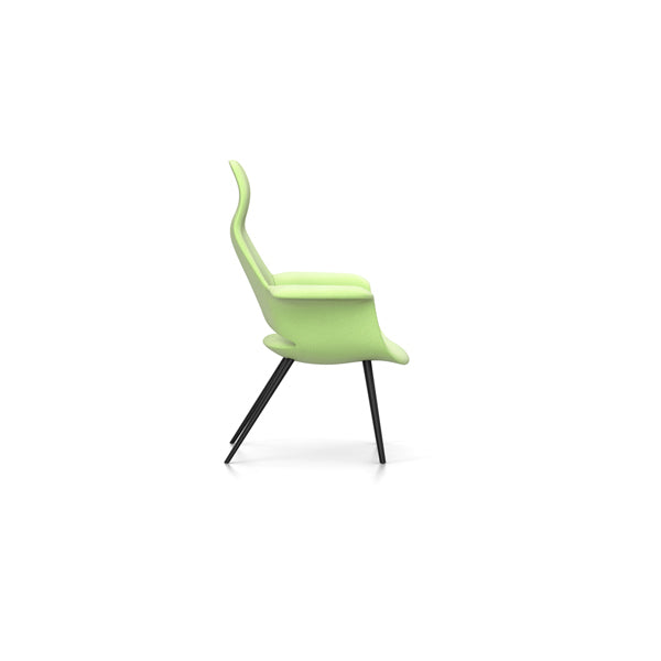 Organic Highback Chair in Hopsak Fabric by Eames & Saarinen