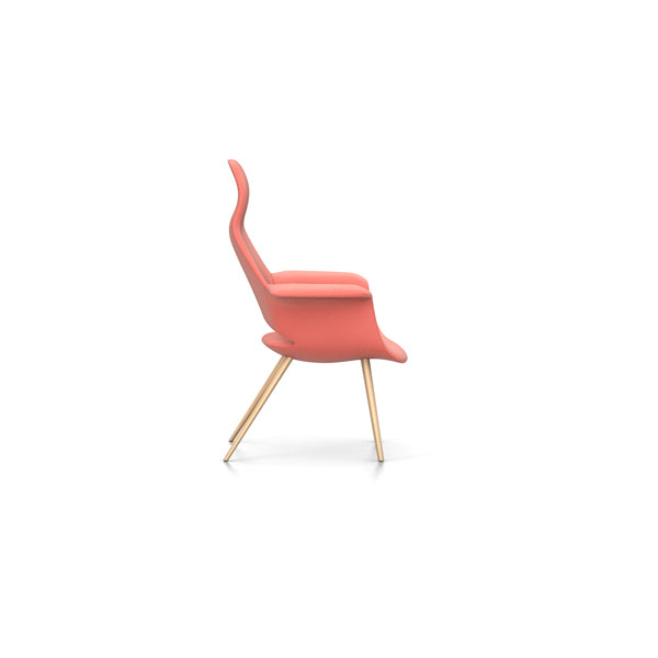 Organic Highback Chair in Hopsak Fabric by Eames & Saarinen