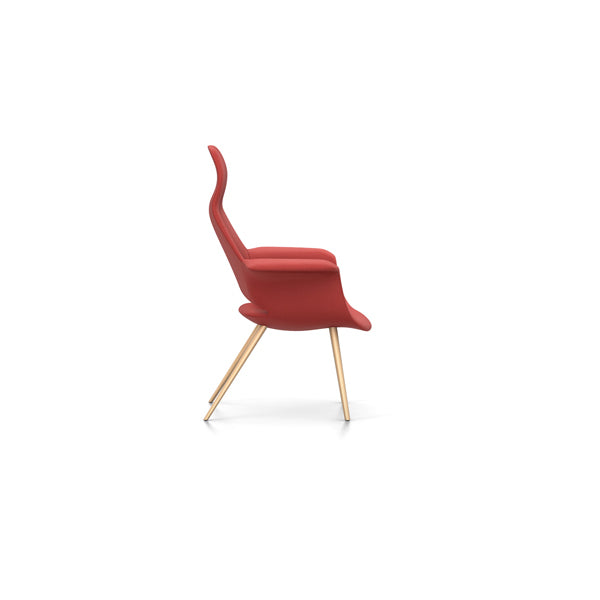 Organic Highback Chair in Hopsak Fabric by Eames & Saarinen