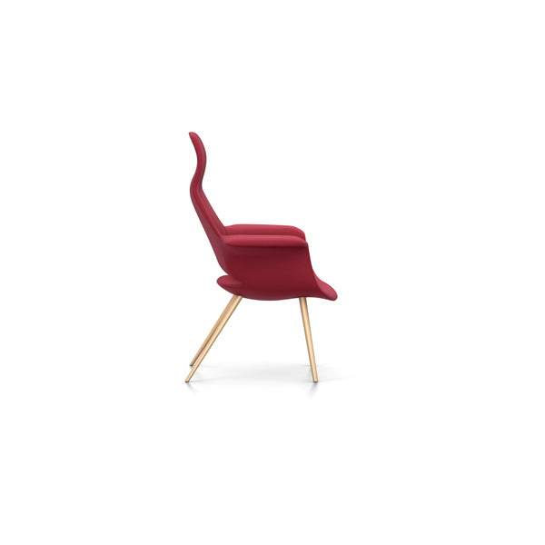 Organic Highback Chair in Hopsak Fabric by Eames & Saarinen