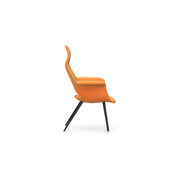Organic Highback Chair in Hopsak Fabric by Eames & Saarinen