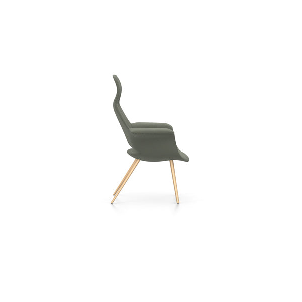 Organic Highback Chair in Credo Fabric by Eames & Saarinen