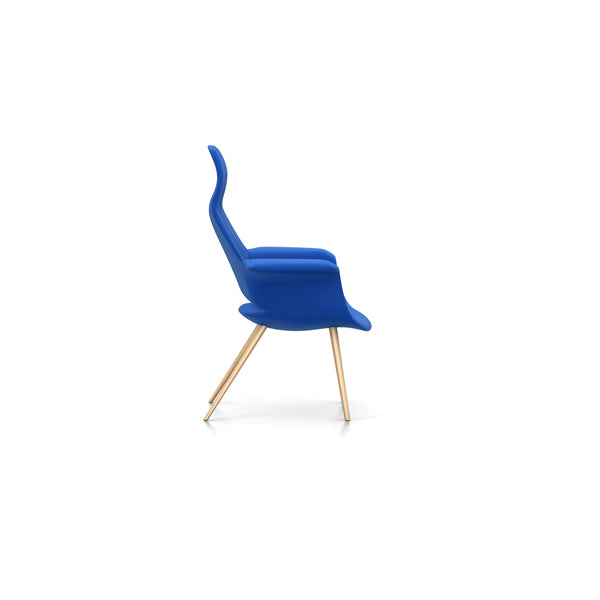 Organic Highback Chair in Tonus Fabric by Eames & Saarinen