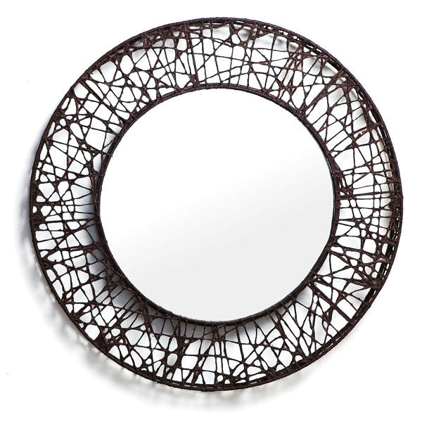 C-U C-Me Round Mirror Large by Kenneth Cobonpue for Hive - Vertigo Home