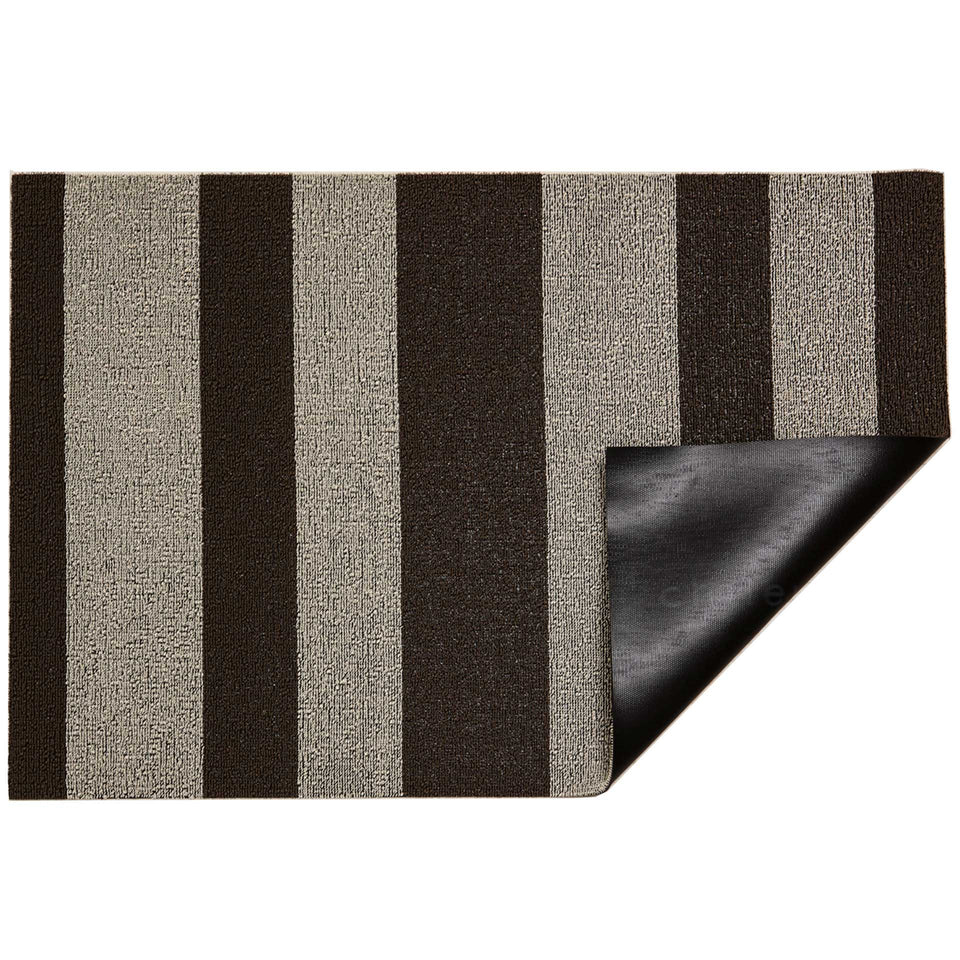Pebble Bold Stripe Shag Mat by Chilewich