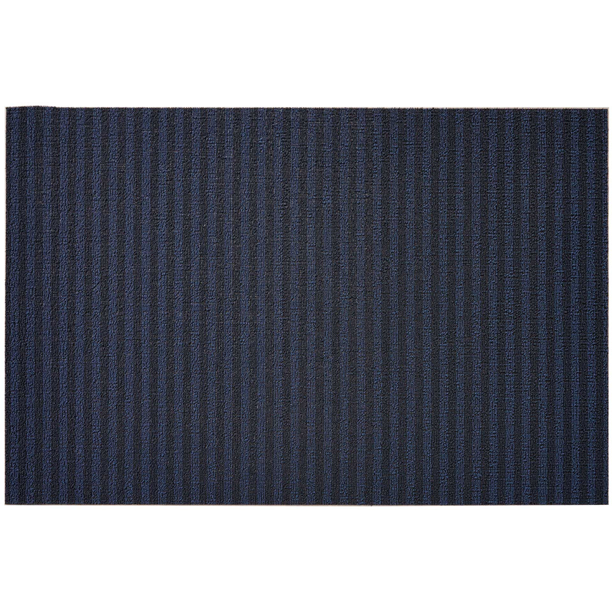 Blueberry Breton Stripe Shag Mat by Chilewich