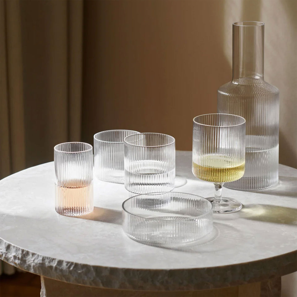 Ripple Wine Glass Set by Ferm Living