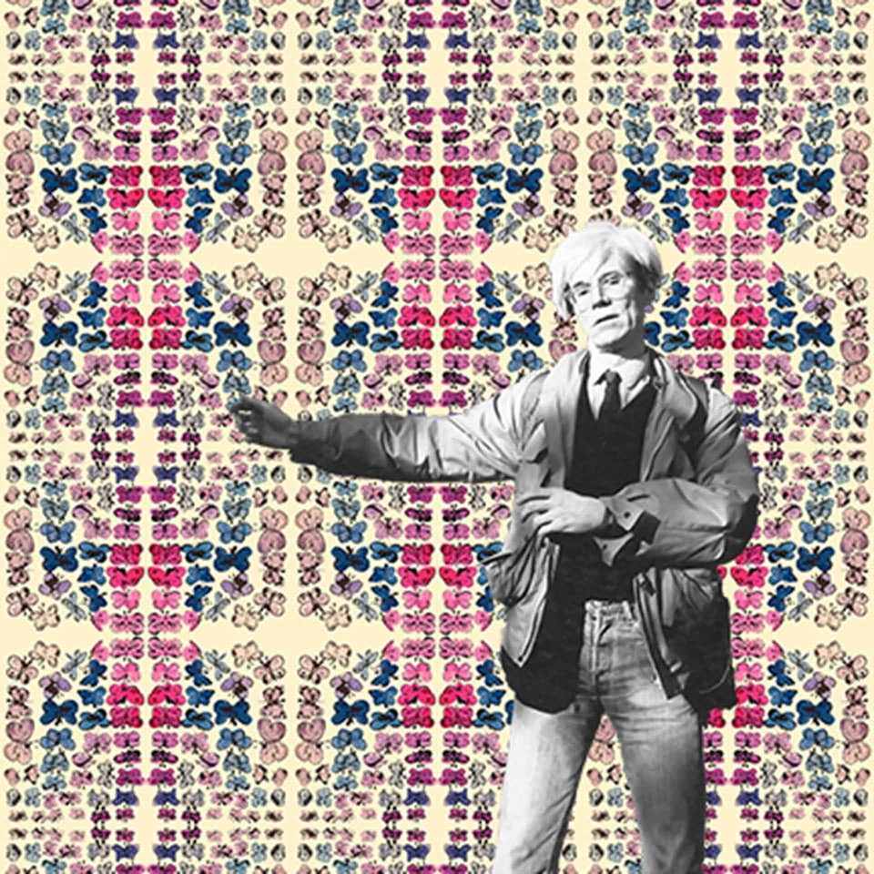 Happy Butterfly Day Removable Wallpaper by Andy Warhol x Flavor Paper