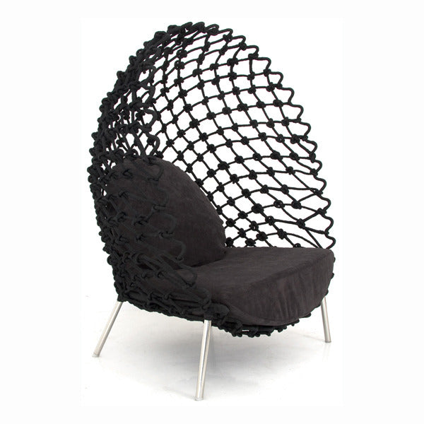 Dragnet Lounge Chair - Black - Vertigo Home