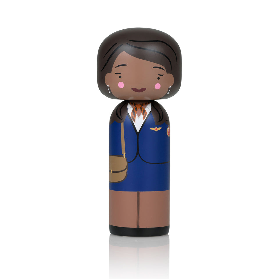 Jackie Brown Wooden Kokeshi Doll by Sketch.inc for lucie kaas