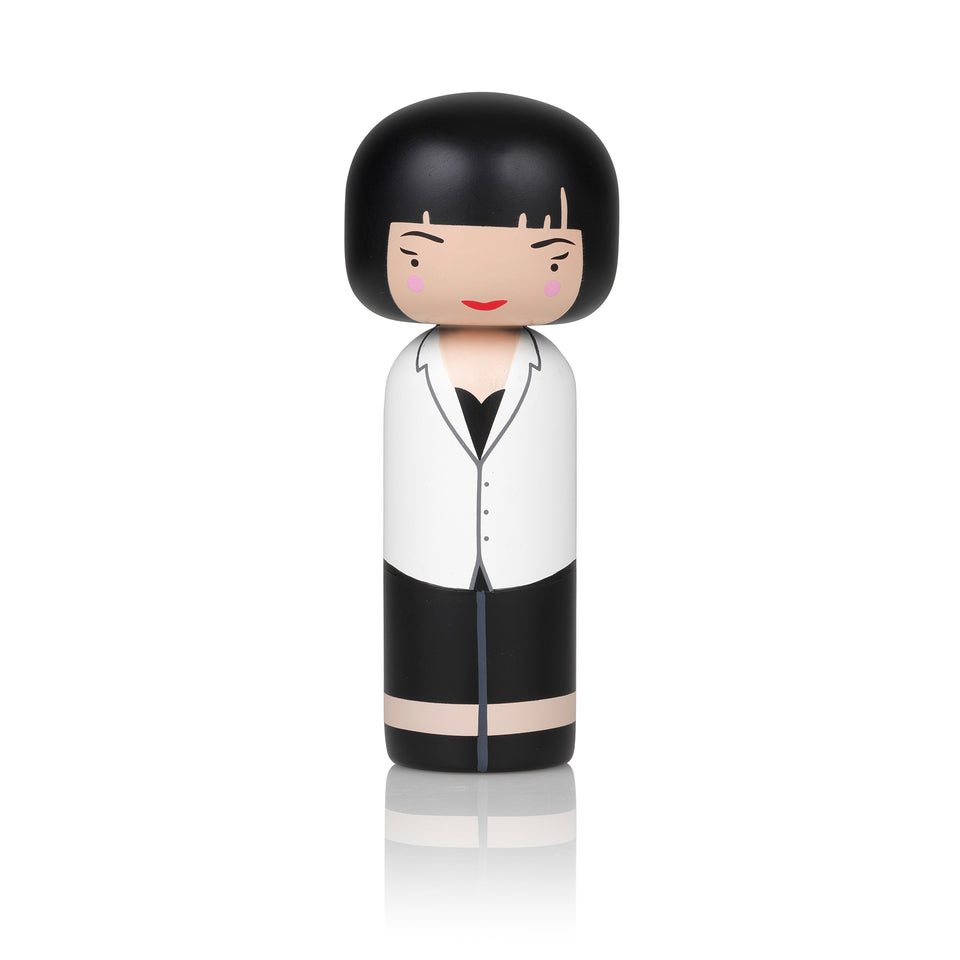 Pulp Fiction - Mia Wallace Wooden Kokeshi Doll by Sketch.inc for lucie kaas