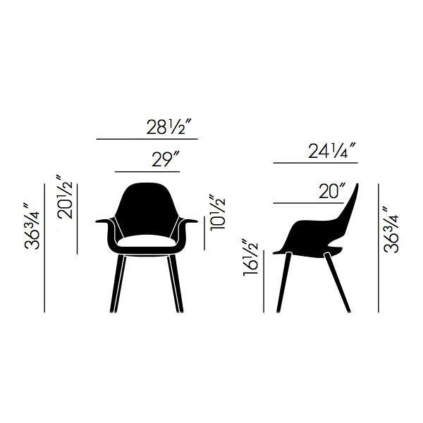 Organic Conference Chair in Credo Fabric by Eames & Saarinen
