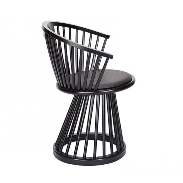 Fan Dining Chair - Black Birch by Tom Dixon - Vertigo Home